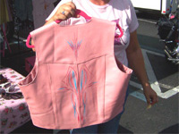 Liza's Pink Pin Striped vest for Florida Client